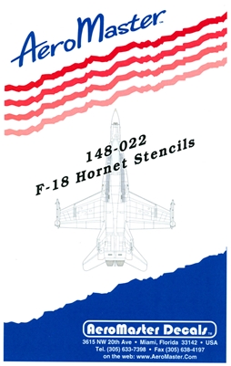 AeroMaster 148-022 F-18 Hornet Stencils