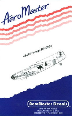 AeroMaster 48-001  Foreign Bf-109Gs