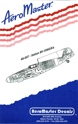 AeroMaster 48-007 Italian Air Force Bf-109G/K