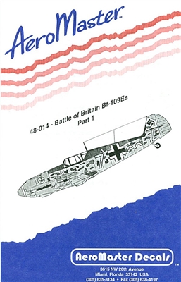 AeroMaster 48-014 Battle of Britain Bf-109Es, Part 1