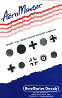 AeroMaster 48-022 - Fw-190A/F (Early) National Insignias
