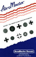 AeroMaster 48-023 - Fw-190A/F (Late) National Insignias