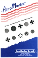 AeroMaster 48-024 - Fw-190D/Ta-152 National Insignias