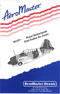 AeroMaster 48-031 - Royal Netherlands East Indies Air Corps