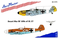 AeroMaster 48-127 Desert War Bf 109s of JG 27