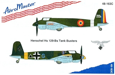 AeroMaster 48-163 Henschel Hs 129-Bs Tank Busters