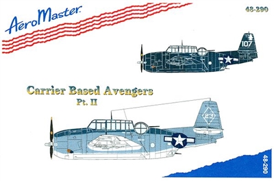 Décalques Maquette Avion 1:48 AeroMaster 48-290 'Carrier Based Avengers Pt.II' - Neuf