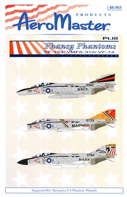 AeroMaster 48-503 - Phancy Phantoms, Part III (VF-154 / VMFA-312 / VF-74)