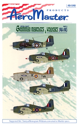 AeroMaster 48-548 - Royal Navy Grumman Martlets & Wildcats 1940-1945, Part 2