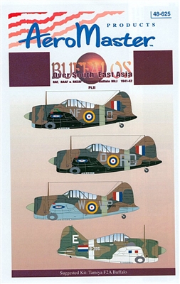 AeroMaster 48-625 - Buffalos over South East Asia, Part II (RAF, RAAF, RNZAF Brewster Buffalo Mk I, 1941-42)