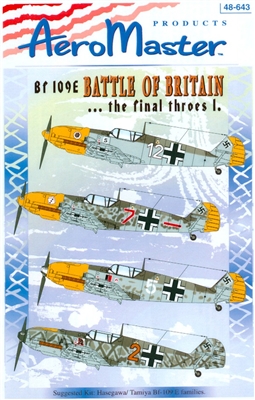 AeroMaster 48-643 Bf 109E Battle of Britain ... the final throes I