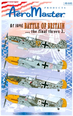 AeroMaster 48-645 Bf 109E Battle of Britain ... the final throes 3