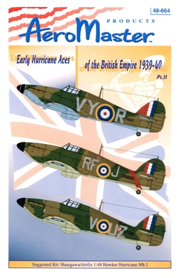AeroMaster 48-664 - Early Hurricane Aces of the British Empire 1939-40, Part II