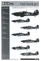 Aviaeology AOD48007.2 - Vital Storm Part 2 - Early Hurricanes Collection:  Battle of Britain and Beyond