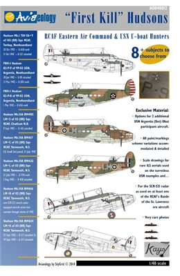 Aviaeology AOD48012 - "First Kill" Hudsons, RCAF Eastern Air Command & USN U-boat Hunters