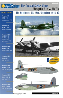 Aviaeology AOD48033 - The Coastal Strike Wings (Mosquito F.IIs & FB.VIs)