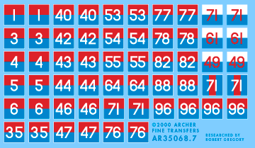 Archer AR35068.7 - 8th Army Arm of Service & Formation Signs 1940-42 (for medium tanks)