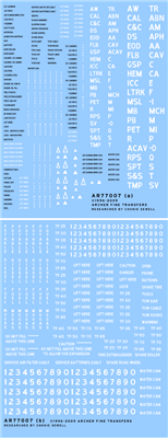 Archer AR77007 - Miscellaneous US Vehicle Interior and Exterior Stencils