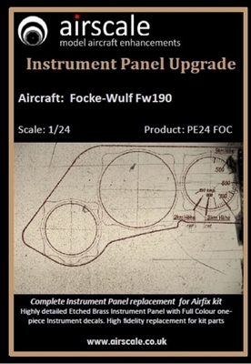 AirScale 24-FWA - Focke-Wulf Fw 190A Instrument Panel Decals