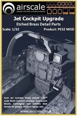 AirScale PE32-MOD - Modern Fighter Jet Cockpit Details