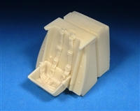 Barracuda BR48370 - Bf 109G-6 and G-14 Seat with Molded In Belts (Tamiya)