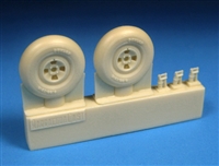 Barracuda BR48427 - Hawker Hurricane 4 Slot Mainwheels