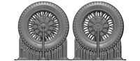 BSK Model BSKW35001 - Zundapp KS750 Wheel Set (for Academy)