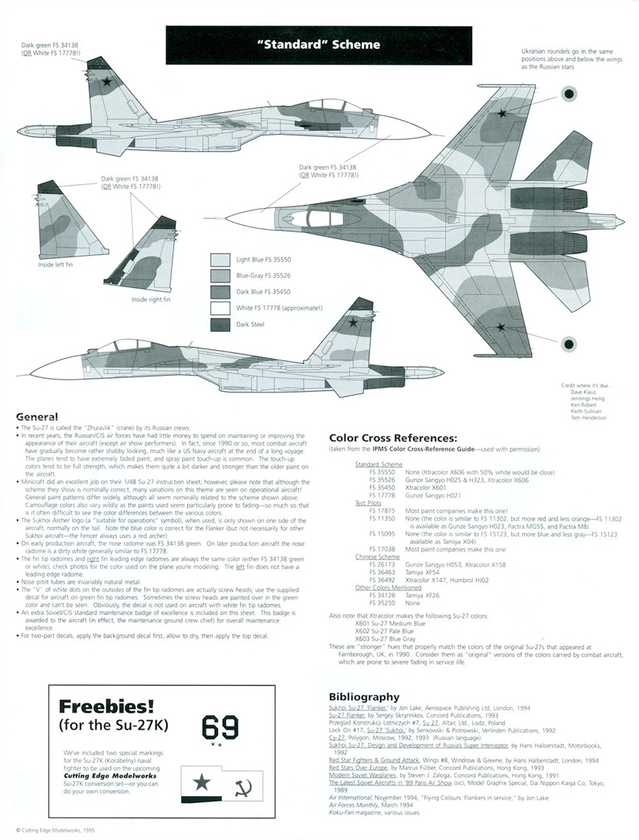 Cutting Edge CED48011 - Sukhoi Su-27 Flanker B (CY-27)