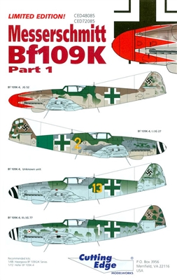 Cutting Edge CED48085 - Messerschmitt Bf 109K, Part 1