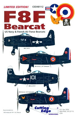 Cutting Edge CED48112 - F8F Bearcat (US Navy & French Air Force Bearcats)