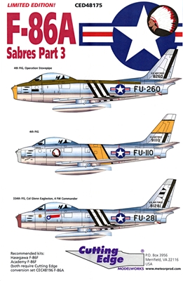 Cutting Edge CED48175 - F-86A Sabres, Part 3