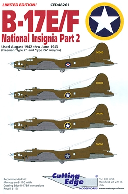Cutting Edge CED48261 - B-17E/F National Insignia, Part 2