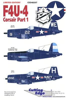 Cutting Edge CED48267 - F4U-4 Corsair, Part 1