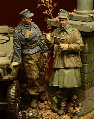 D-Day 35027 - Waffen SS Soldiers at Rest, Ardennes 1944