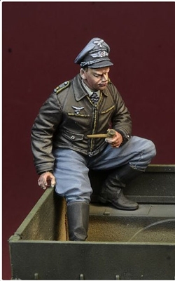 D-Day 35144 - WWII Luftwaffe Fighter Pilot Sitting