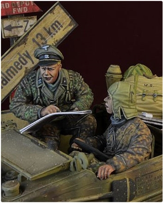 D-Day 35157 - Waffen SS Schwimwagen Crew, Ardennes 1944 (Designed for Tamiya Kit)