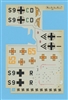 MSAP 4804, Bf 109E, Partial Decal Sheet