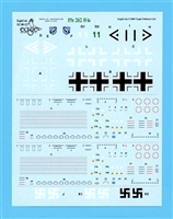 EagleCals 48-127 - Me 262 A-1a,  Damaged Decal Sheet