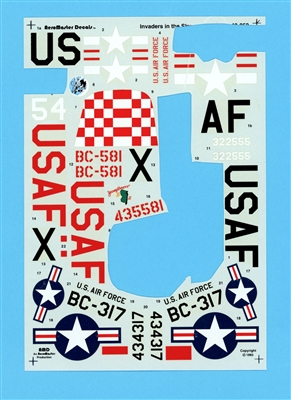 AeroMaster 48-052 - Invaders in the Sky, Incomplete & Damaged Decal