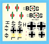 Hobbycraft Dornier DO-17M/P Kit Decals