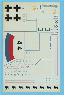 Ministry of Small Aircraft Production 4824, Me-262, Damaged Decal