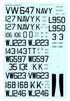 Barracuda Studios BC48379, Sea Fury Part I , Incomplete Decal Set