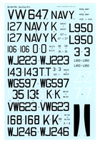Barracuda Studios BC48379, Sea Fury Part I , Incomplete Decal Set
