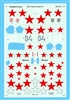 AeroMaster 48-313 MiG-3's Early Warriors Part I, Partial Decal Set