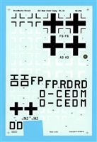 AeroMaster 48-295 - Air War Over Italy, Part III, Partial Decal Set