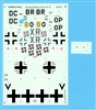 AeroMaster 48-321 Nocturnal Birds of Prey, Part II, Partial Decal Sheet