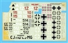 War Eagle - German 2-Seat Aircraft, Bf109, Fw190, Me262, Partial Decal Set