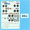 KommanDeur KD4801FW - JG26 Low Numbers, Damaged Decal Set