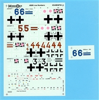 KommanDeur KD4801FW - JG26 Low Numbers, Damaged Decal Set