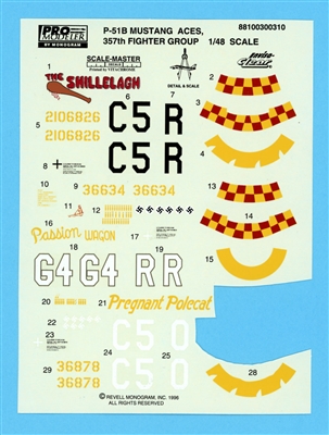 ProModeler 88100300200 - P-51B Mustang Aces of the 357th FG